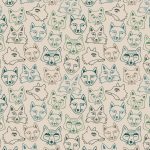 F-58203a Hello Fox Sycamore in Flannel