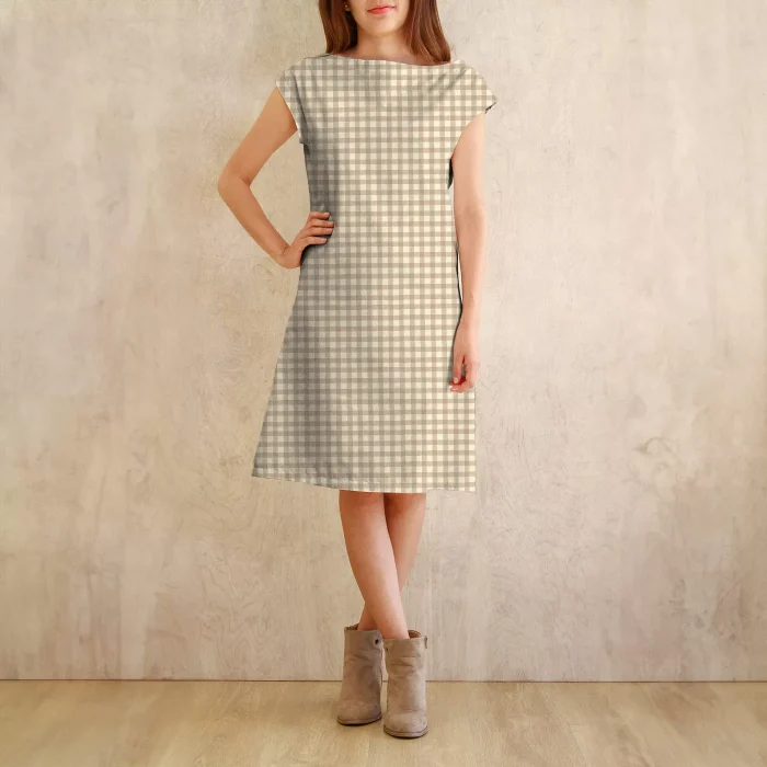PLDS-903 Small Plaid of my Dreams Creme - Image 4