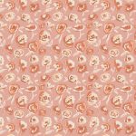 a pattern of flowers on a pink background
