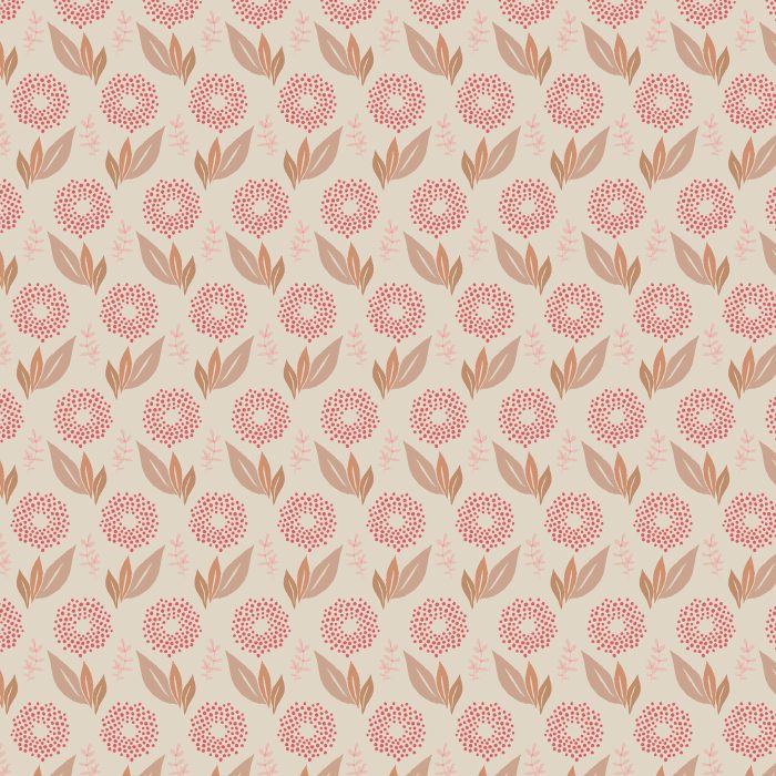 F-26404a Clayflower Sweet in Flannel - Image 2
