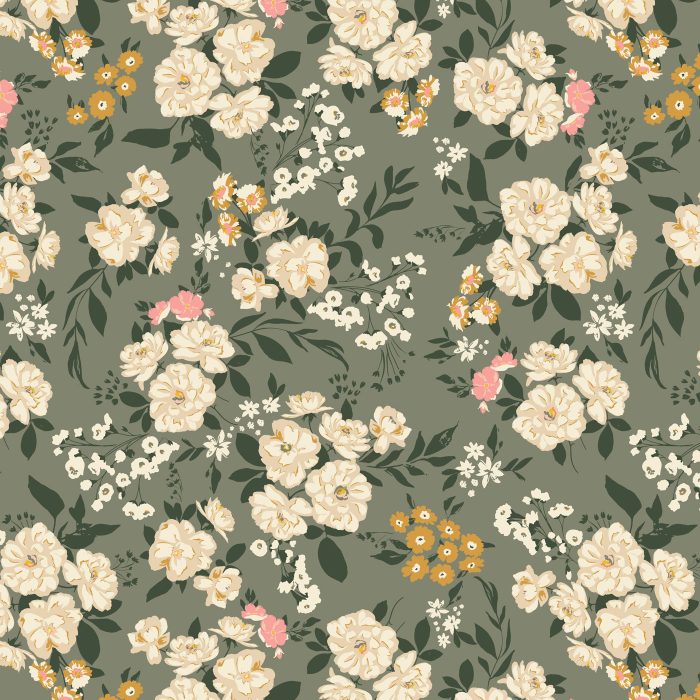F-39200a Garden Sonnet Dim in Flannel in Flannel - Image 2