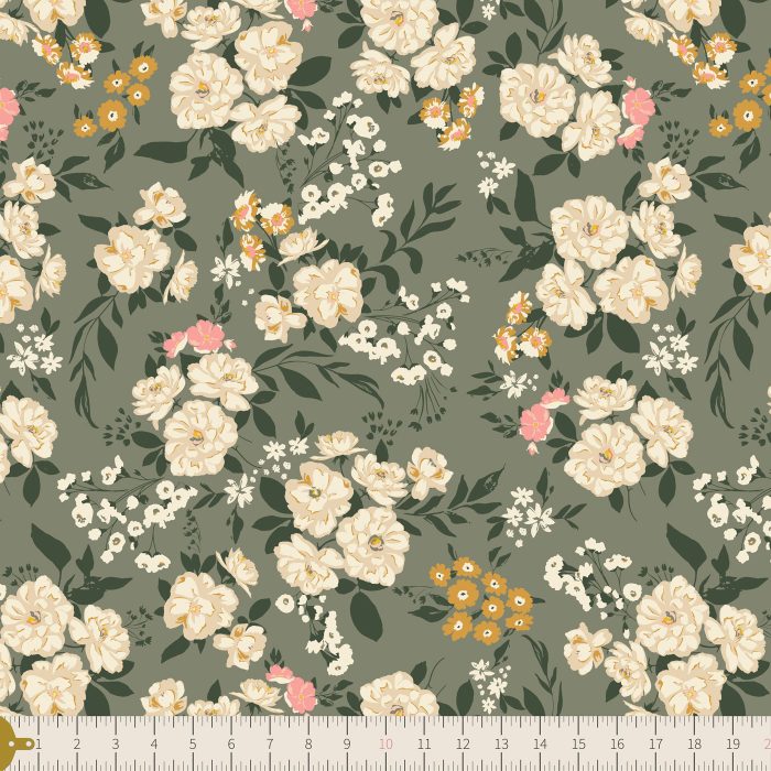 F-39200a Garden Sonnet Dim in Flannel in Flannel - Image 3