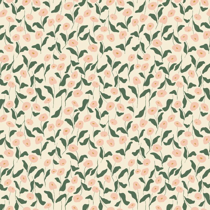 F-49209a Mountain Flora Bloom in Flannel in Flannel - Image 2