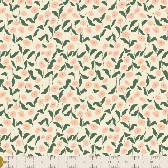 F-49209a Mountain Flora Bloom in Flannel in Flannel - Image 3