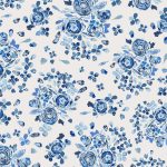 F-89500 Swifting Flora Indigo in Flannel - Image 2
