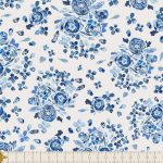F-89500 Swifting Flora Indigo in Flannel - Image 3