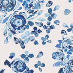 F-89500 Swifting Flora Indigo in Flannel