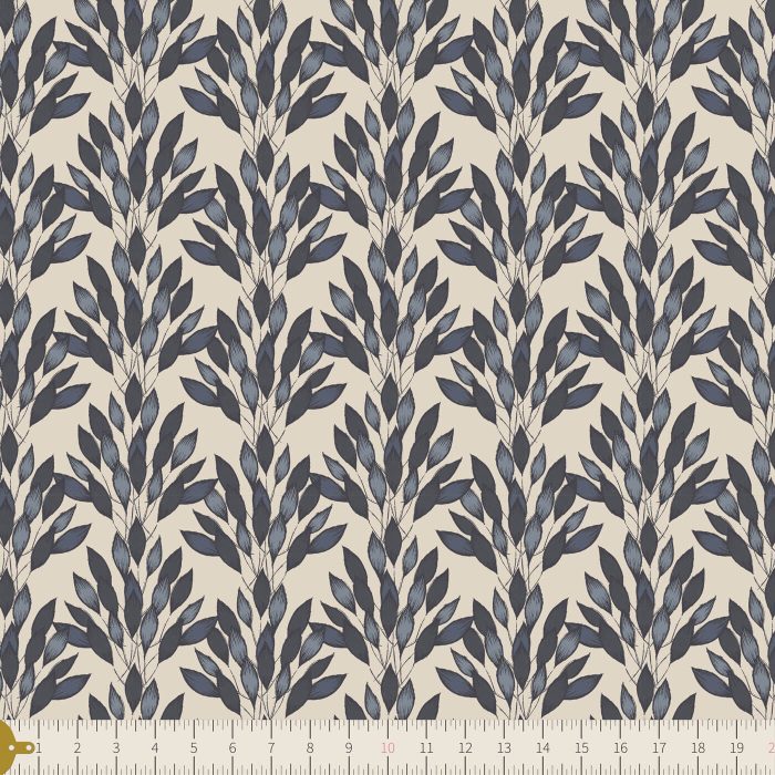 HAV-26400 Brushed Leaves Gris - Image 3