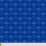 R-89512a Etched Blooms Cobalt in Rayon - Image 3