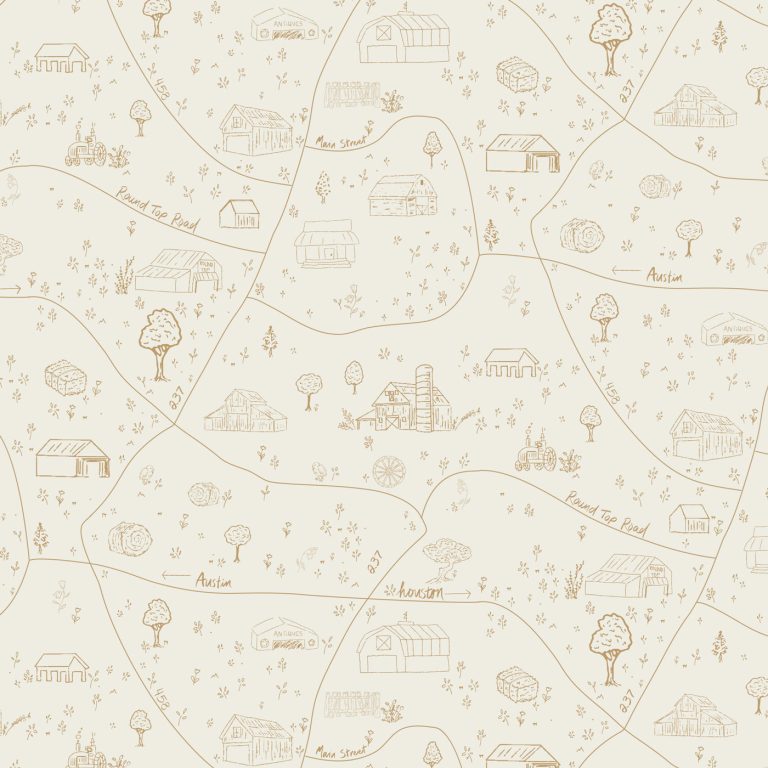 a map of a farm fabric