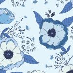 TBL-89503 Sprinkled Peonies Azul