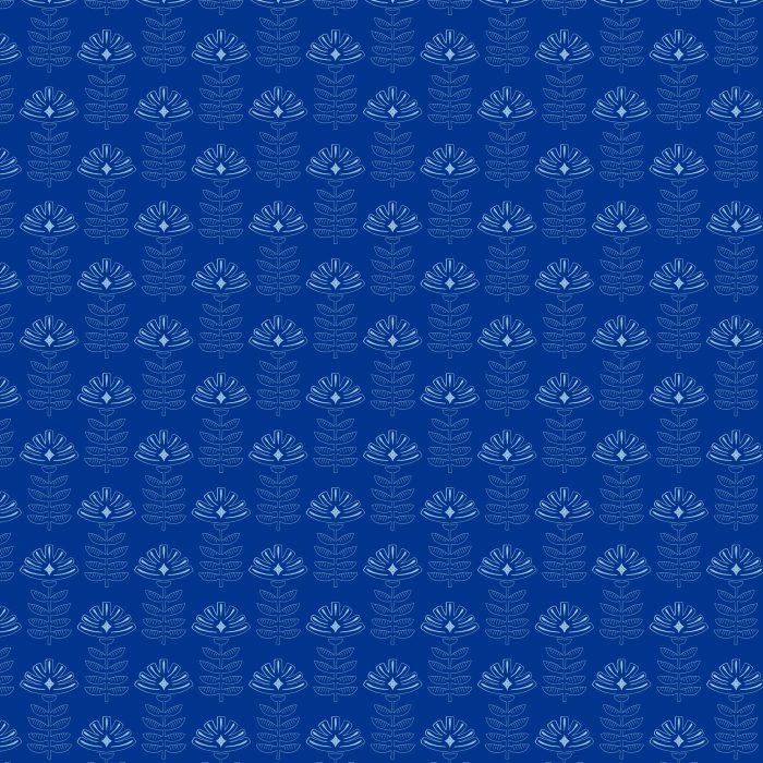 TBL-89512 Etched Blooms Cobalt - Image 2