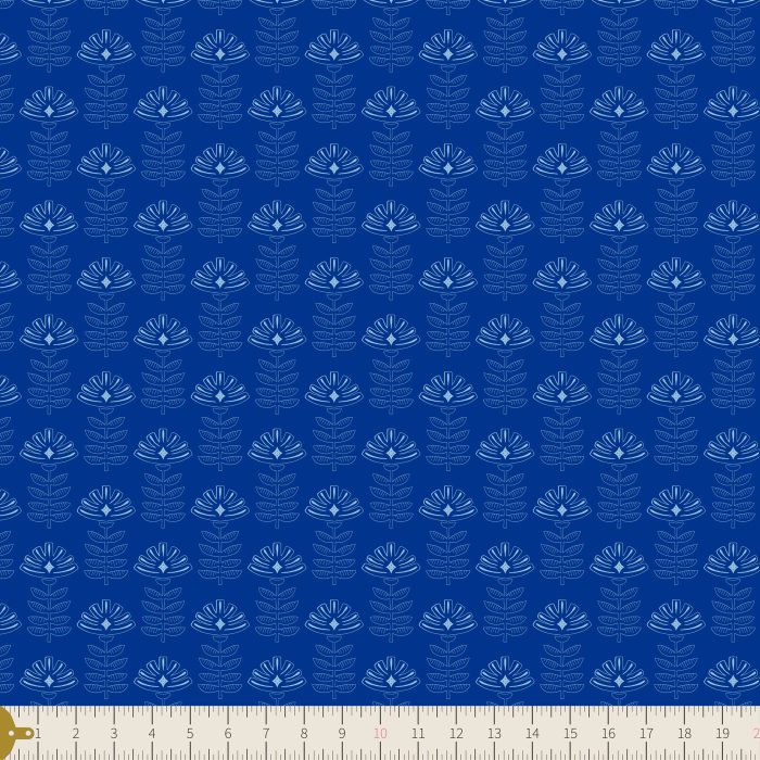 TBL-89512 Etched Blooms Cobalt - Image 3