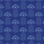TBL-89512 Etched Blooms Cobalt