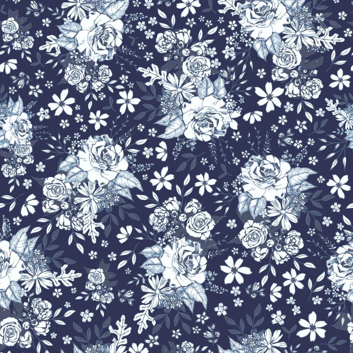 TBL-89515 Floral Universe Midnight - Image 2