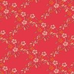 F-85908a Charming Arbor Hibiscus in Flannel