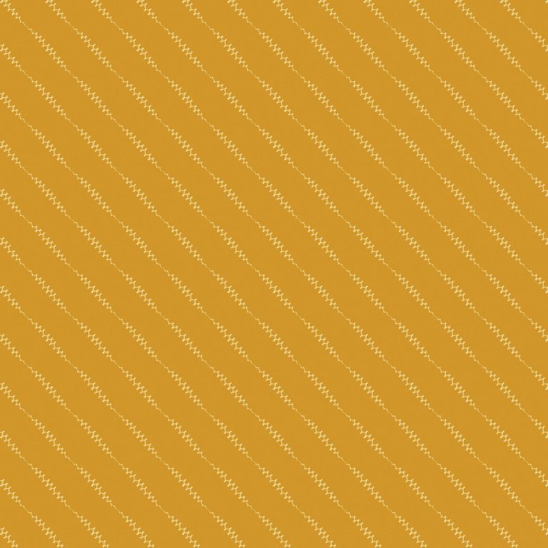 white stiches in yellow background