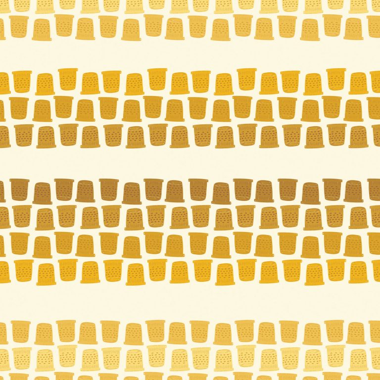 yellow thimble fabric
