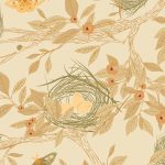C-62315a Nesting Garden Ivory in Canvas
