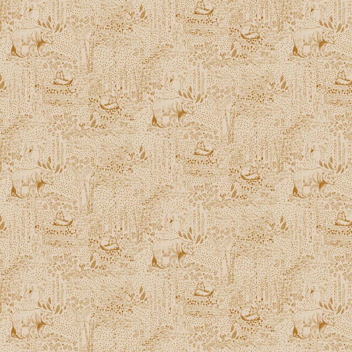 F-79514a Awaken Forest Acorn in Flannel - Image 2
