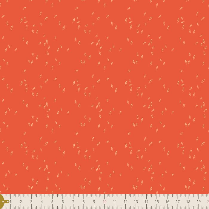 HZW-62311 Dancing Leaves Vermilion - Image 3
