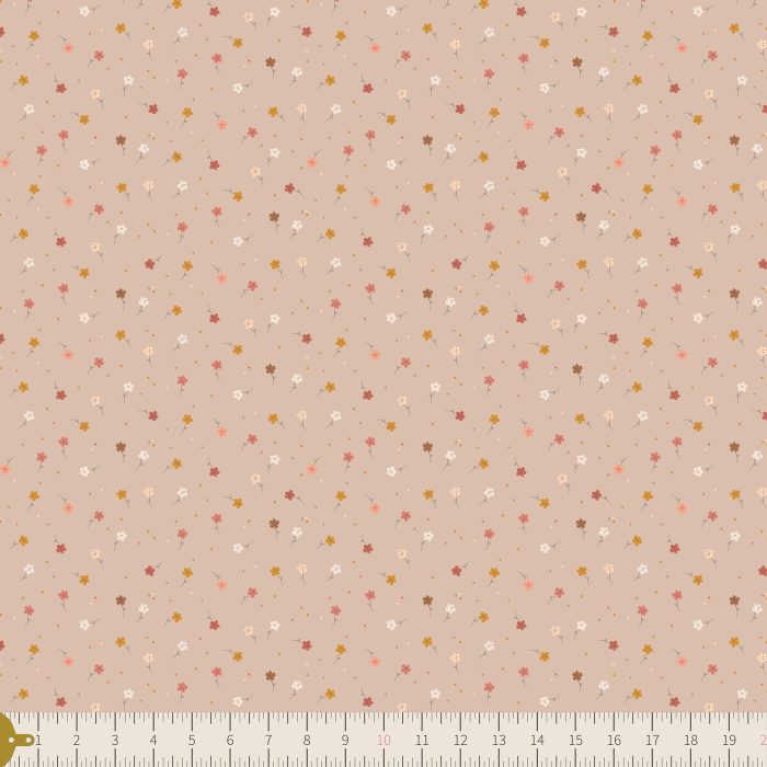 K-34905a Calico Blooms Tan - Image 3
