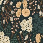 F-77600 Bluebells & Buttercups Lark in Flannel